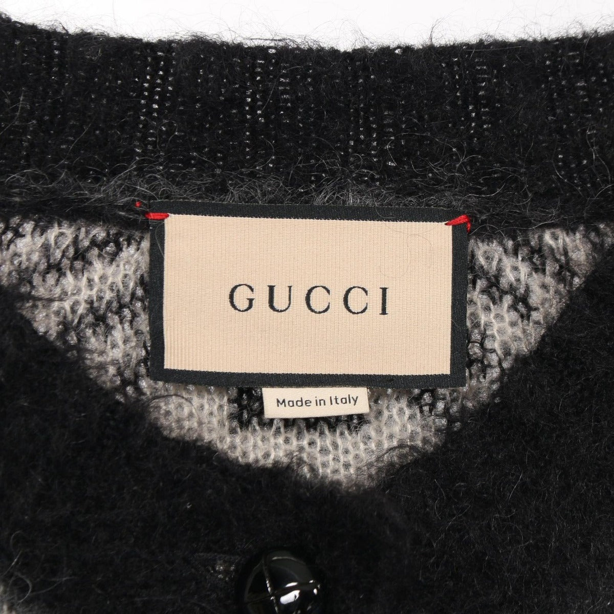 Gucci Cardigan GG Logo White Xbk Wool Long — view 3