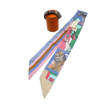 Hermes Twilly Grand Theatre Nouveau Silk Scarf 1134