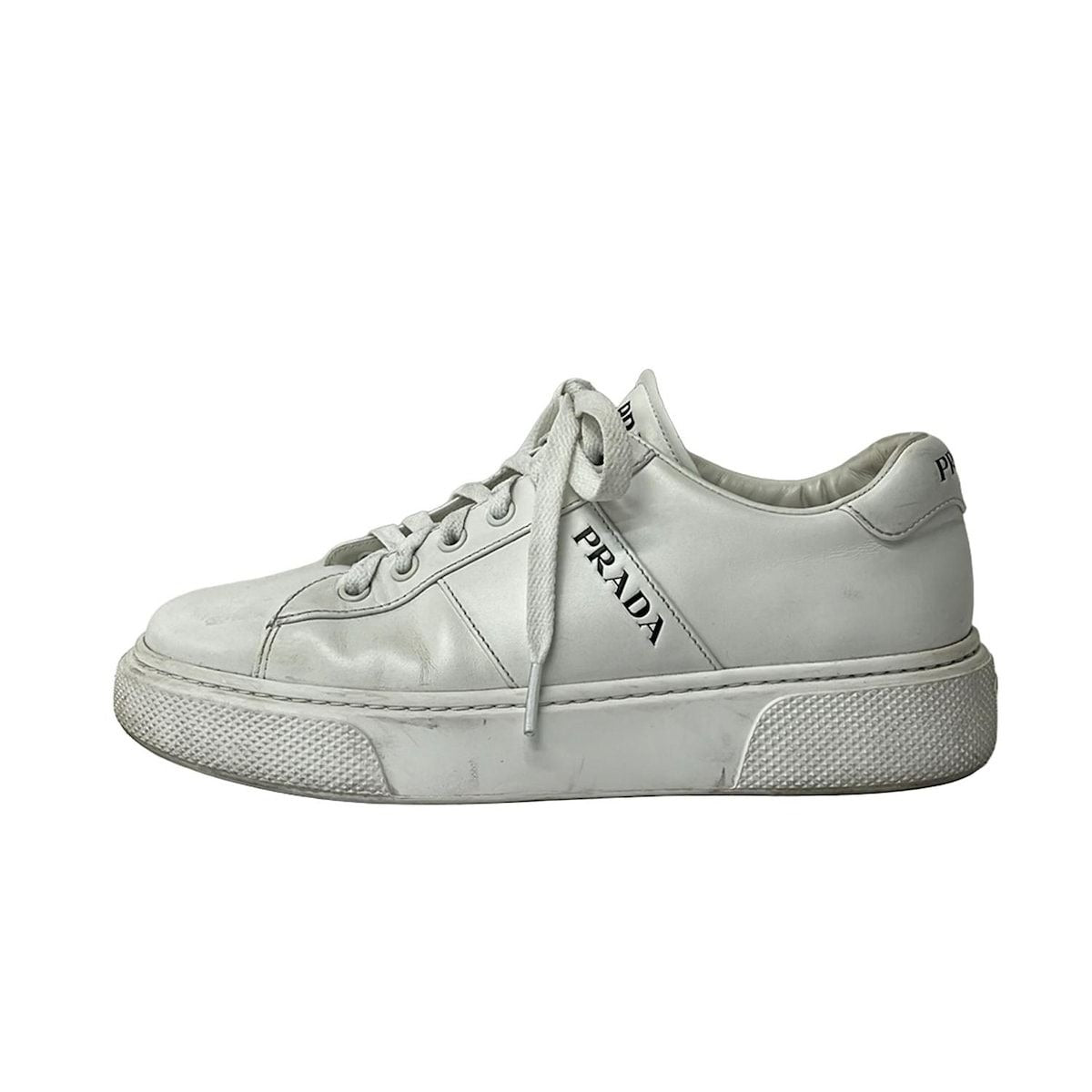 Prada Sneakers 37.5 White Leather