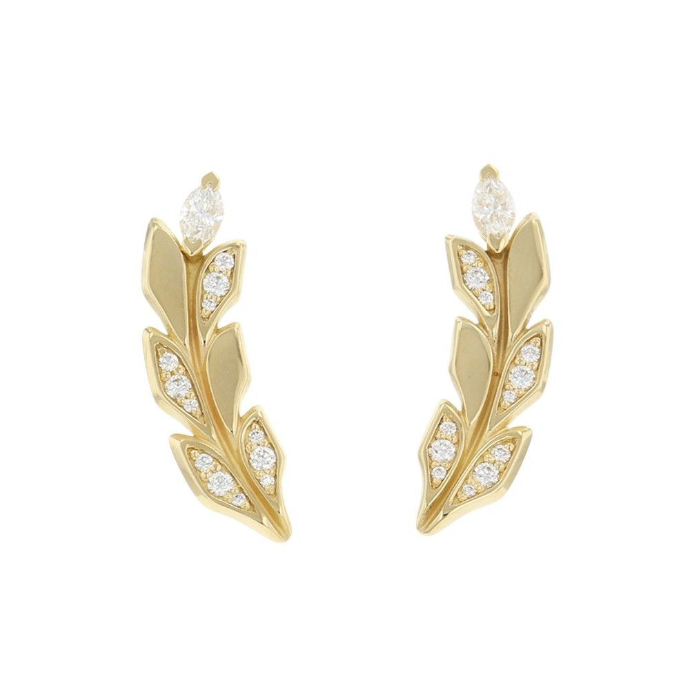 Tiffany & Co. Earrings Victoria Vine Clima Diamond Total 18K