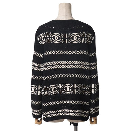Chanel Knitwear Size 36 20P Total Pattern Coco Mark CC Knit Sweater