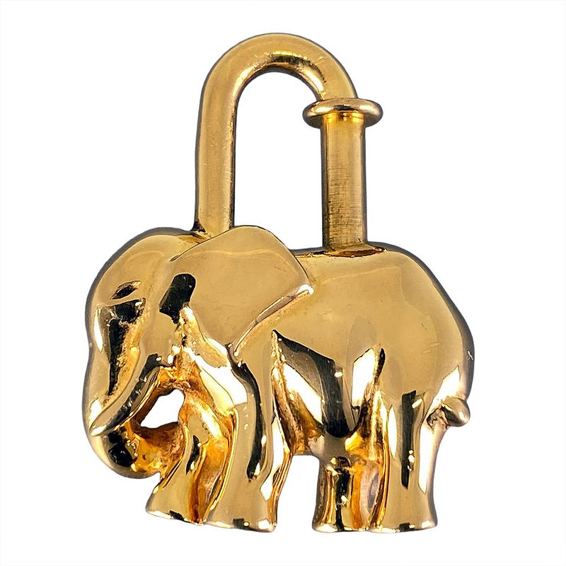 Hermes Elephant Cadenas Charm