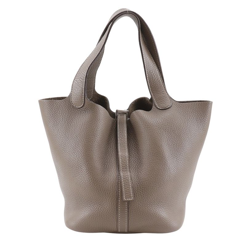 Hermes Picotin MM Taurillon Clemence Etoupe □I Ladies Handbag