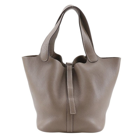 Hermes Picotin MM Taurillon Clemence Etoupe □I Ladies Handbag