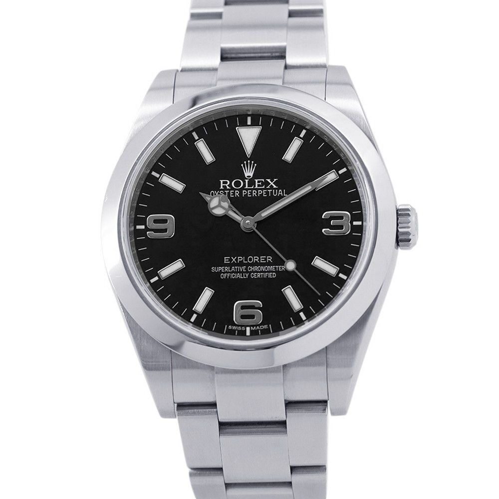 Rolex Number Watch Black Dial