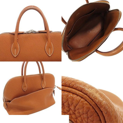 Hermes Bolide 1923 30 Gold Silver Togo Handbag — view 4