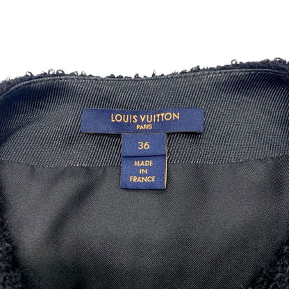 Louis Vuitton Outerwear Black Vest Gilet Wool Peplum 22 AW