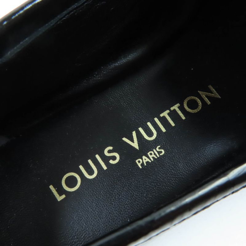 Louis Vuitton Soho Line Patent Leather Loafer Black 35.5 With Box And Storage