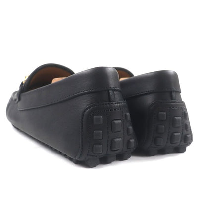 Gucci 624698 Webline Sherry Line Leather Horsebit Loafers Slip-on Driving