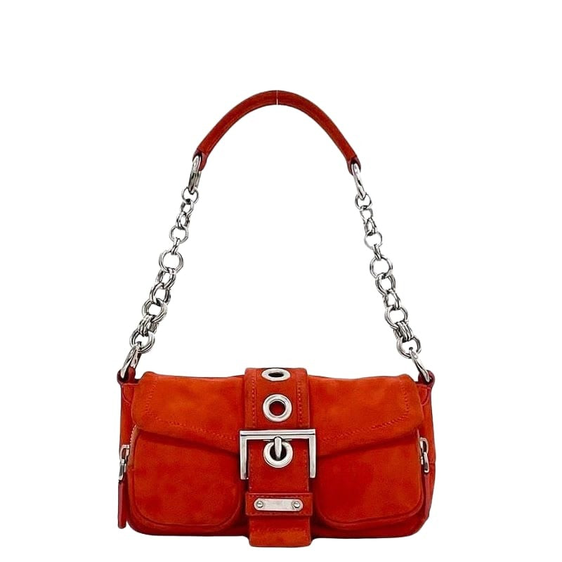 Prada Bag Orange Suede