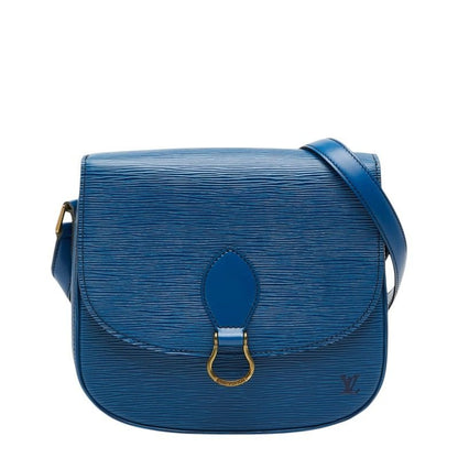 Louis Vuitton Epi Saint Cloud Crossbody Shoulder Bag Toledo Blue Leather