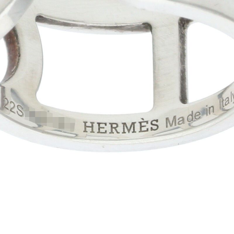 Hermes Ever Chaine D'ancre MM Silver Ring Men's 54 14