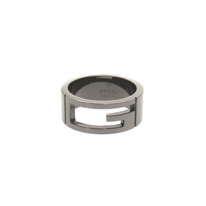 Gucci Cutout Gunmetal Ring