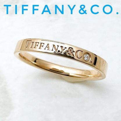 Tiffany & Co Band Diamond Ring Pink Gold