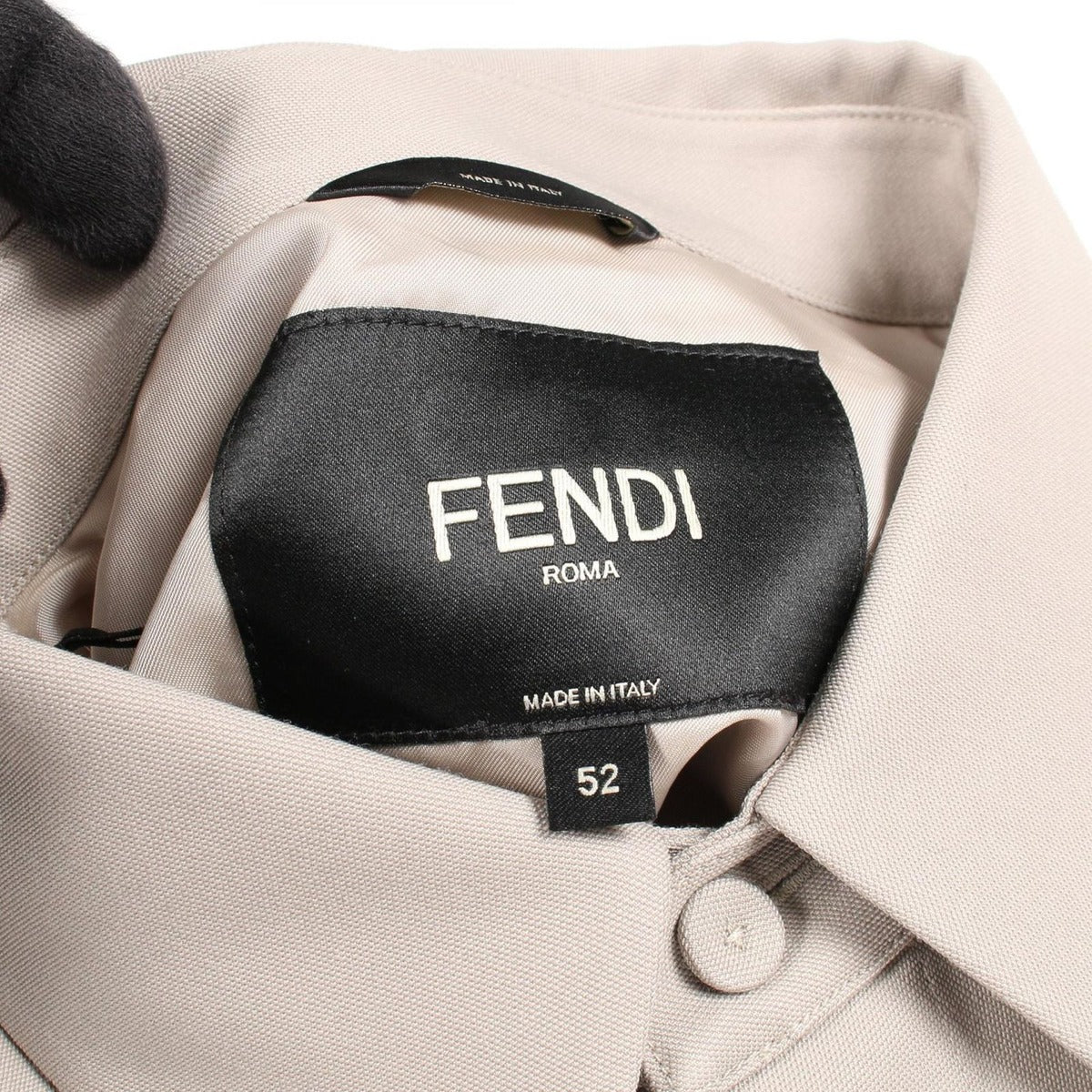 Fendi FF Logo Embroidery Wool Shirt — view 3