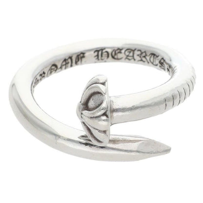 Chrome Hearts Nail Crsball Cross Ball Silver Ring