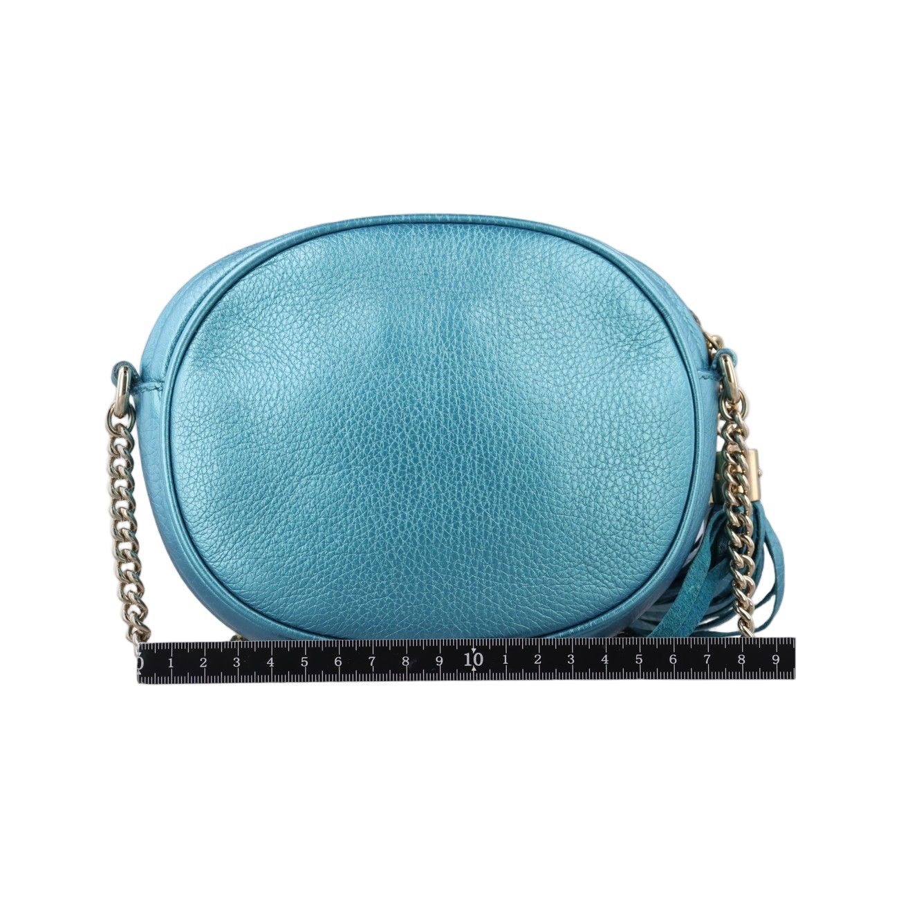 Gucci Soho Blue Leather Messenger Bag — view 2