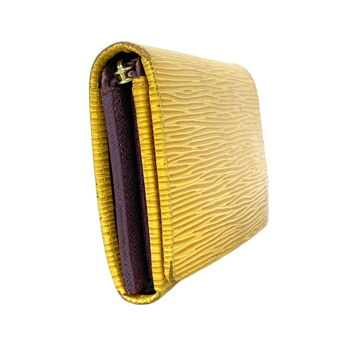Louis Vuitton Wallet Epi Porte-Monnaie Viennois Tresor Tassili Yellow — view 2