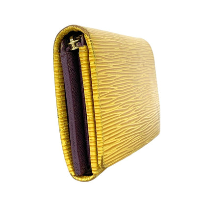 Louis Vuitton Wallet Epi Porte-Monnaie Viennois Tresor Tassili Yellow — view 2