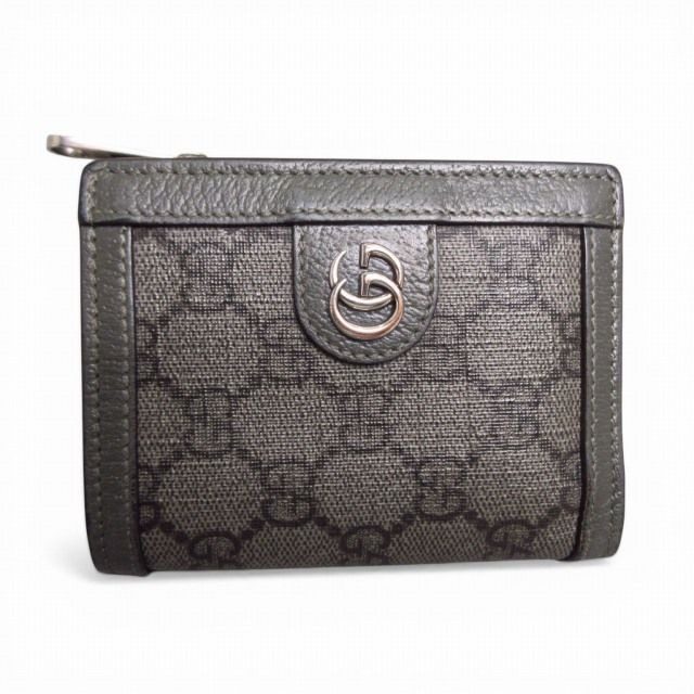 Gucci GG Supreme Canvas Bifold Wallet Gray