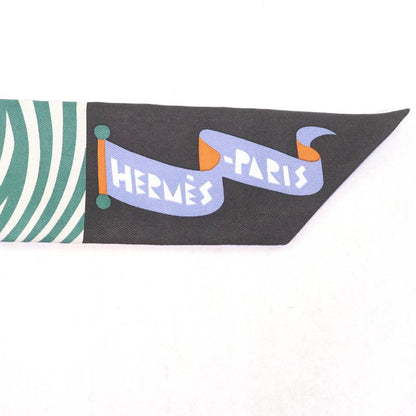 Hermes Parade EN Fanfare Parade EN Fanfare 100% Silk Brun/bleu/vert Scarf With