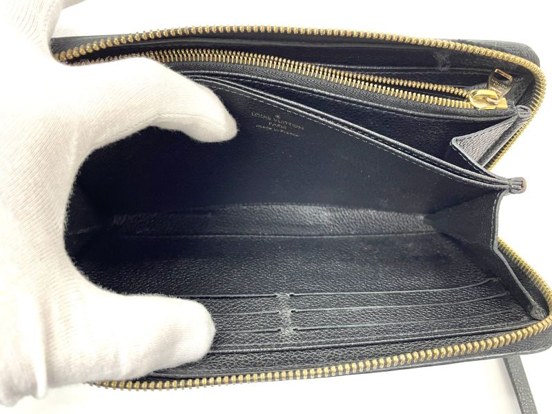 Louis Vuitton Monogram Empreinte Zippy Wallet Round Zip Wallet Long Wallet