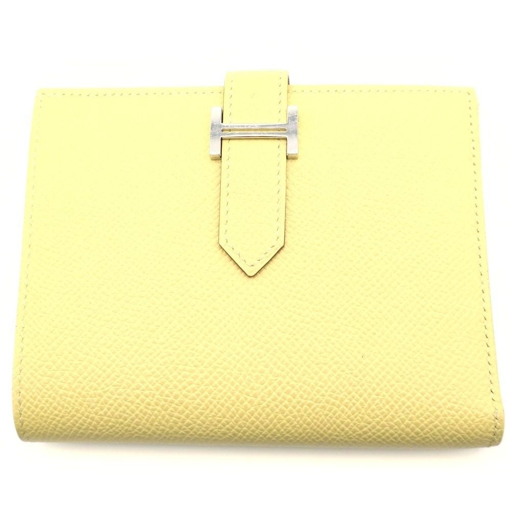 Hermes Bearn Compact Yellow Epsom Wallet Bifold