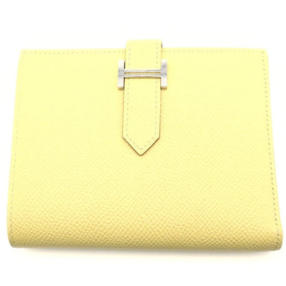 Hermes Bearn Compact Yellow Epsom Wallet Bifold