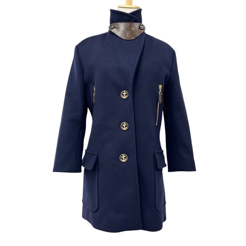 Louis Vuitton Outer Wool Monogram Coat 21 AW Boa