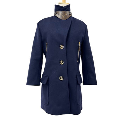 Louis Vuitton Outer Wool Monogram Coat 21 AW Boa