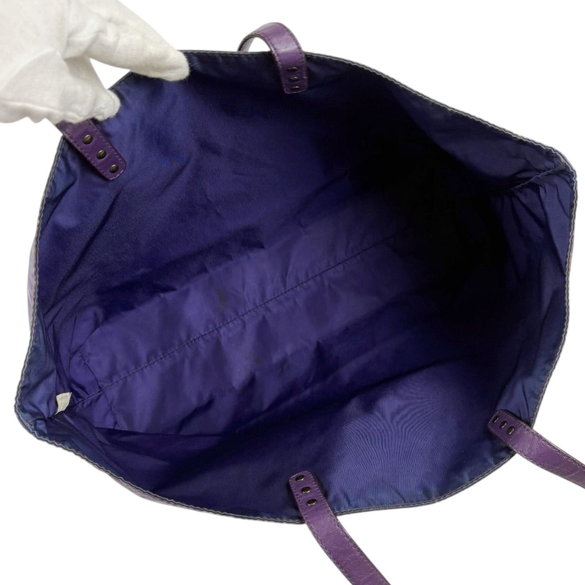Bottega Veneta Intrecciato Print Tote Reversible Purple Illusion — view 7