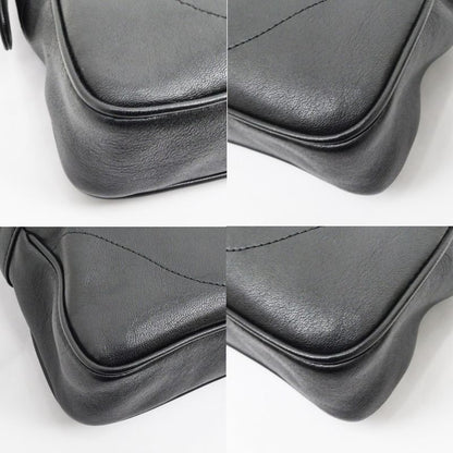 Gucci Aphrodite 767226 Black Shoulder Bag Cuff Leather Women's - Unused
