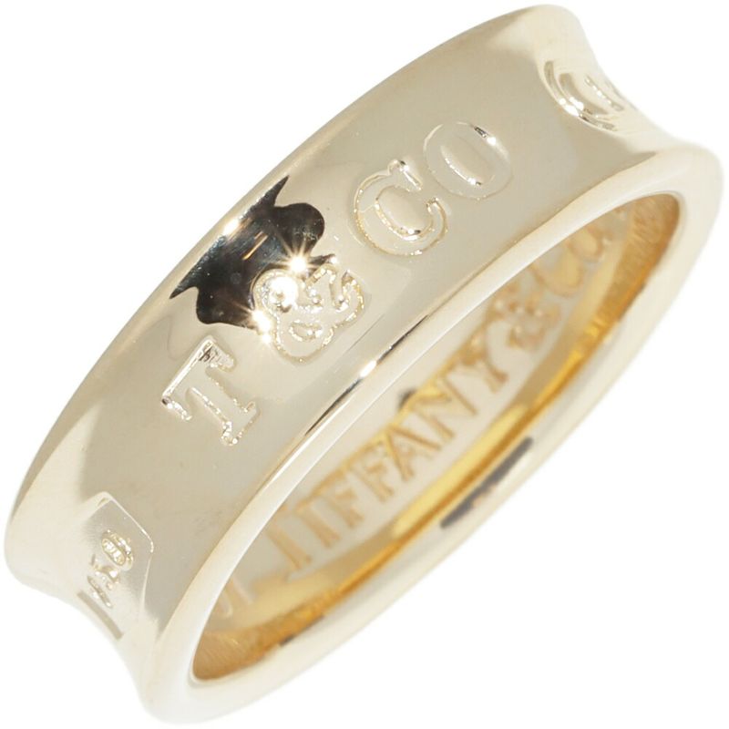 Tiffany & Co Ring 18K Yellow Gold 1837 Medium Ring Width 6mm (024in)