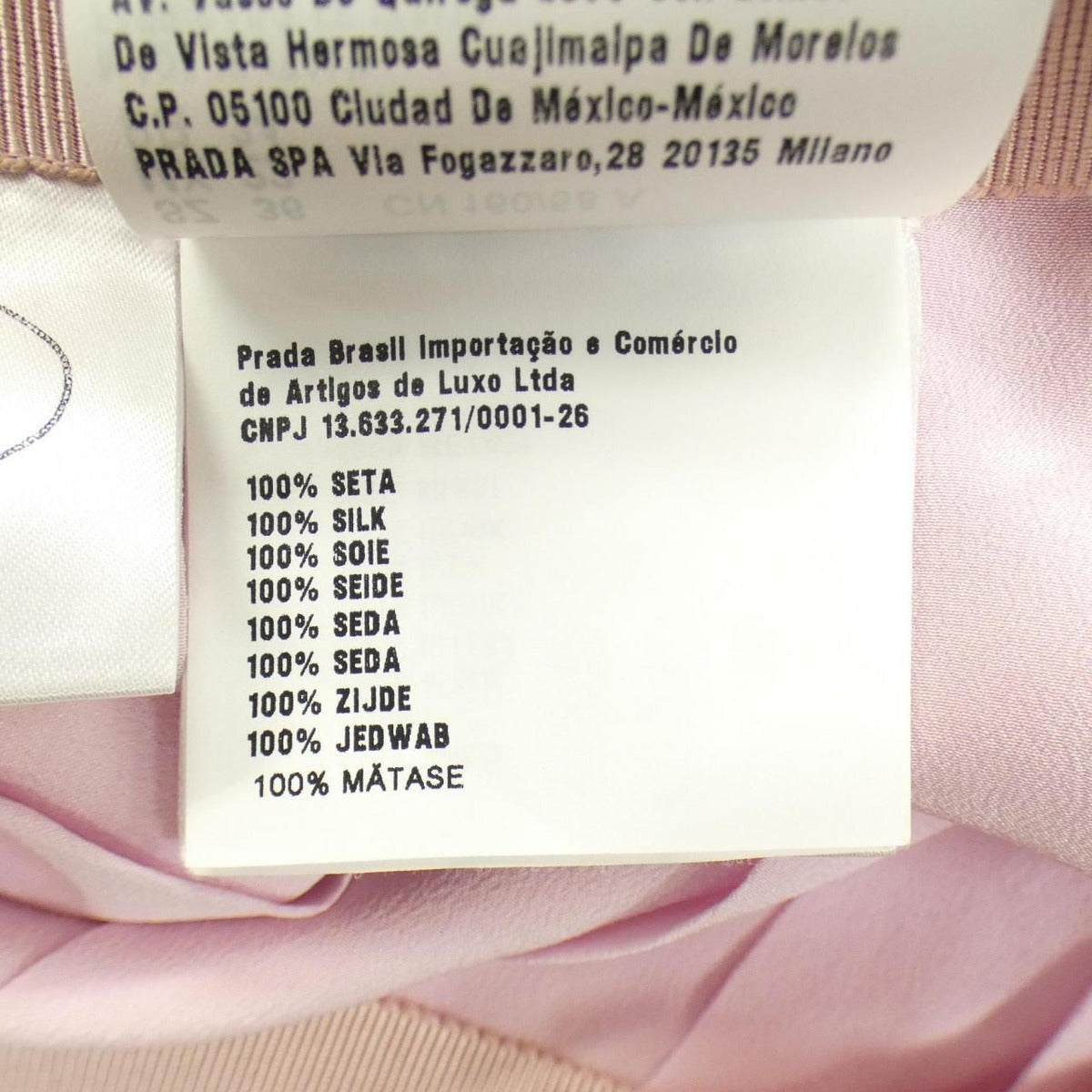 Prada Skirt Silk Pink — view 3