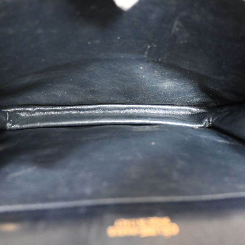 Celine Carriage One Shoulder Bag Macadam Navy Gold 60bs100