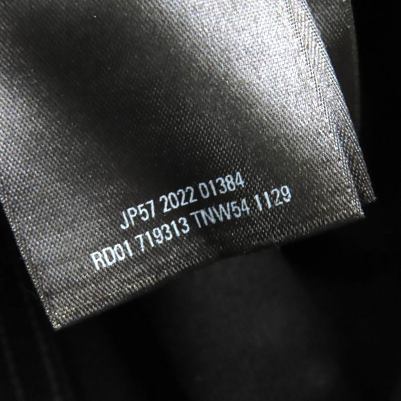 Balenciaga 22AW 719313 Tnw54 Denim Foodie Pull-over Parker 100% Cotton Damaged