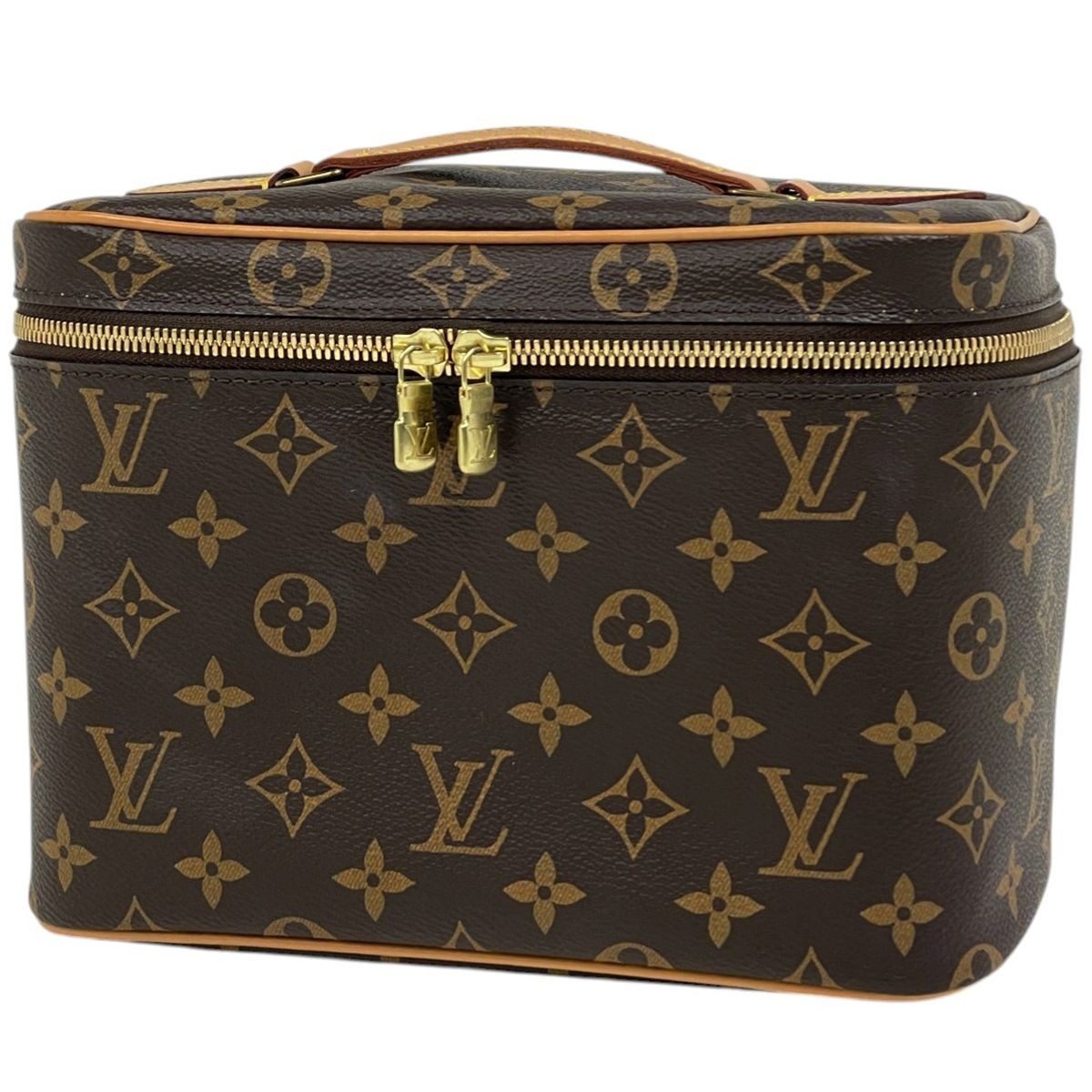 Louis Vuitton Nice BB Handbag Makeup Pouch Monogram Brown