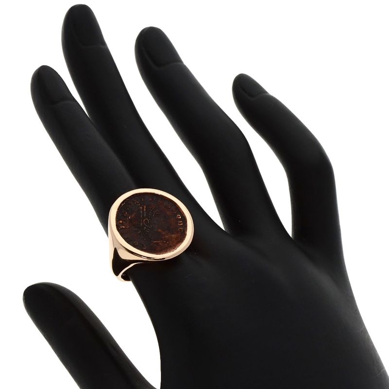 Bvlgari Bulgari Motene Coin Ring - 18K Pink Gold Ladies