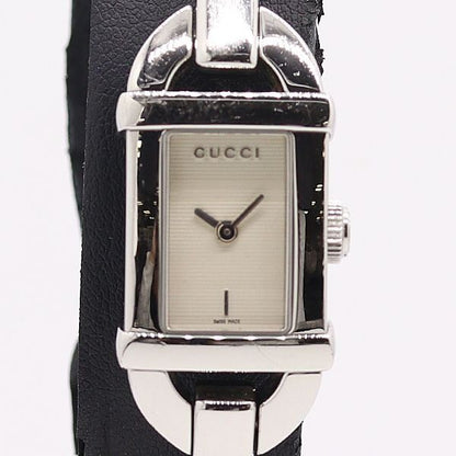 Gucci Bangle Watch Quartz White Dial Kri