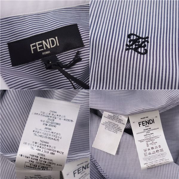 Fendi Shirt 2021 Long Sleeves Long Sleeves Stripe