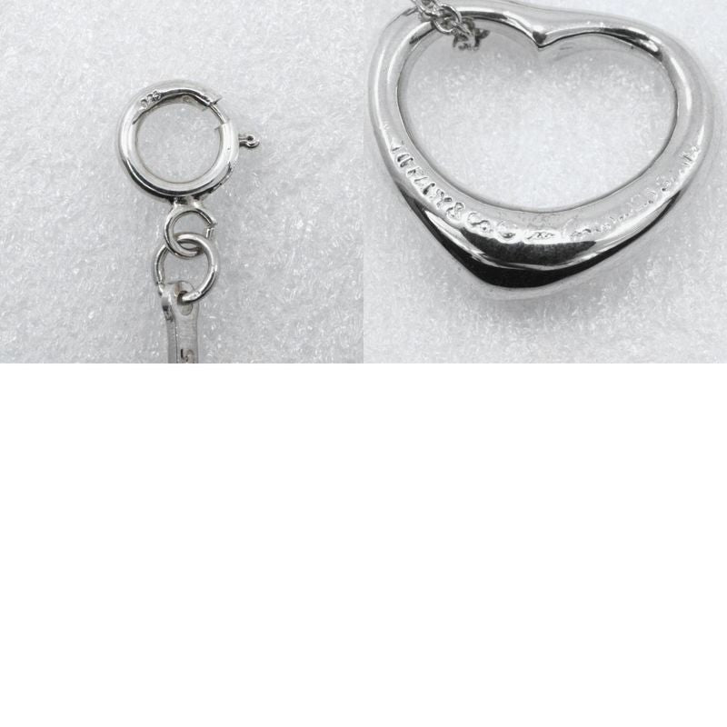 Tiffany & Co Open Heart Elsa Peretti 925 Silver Ladies 2.9g Necklace