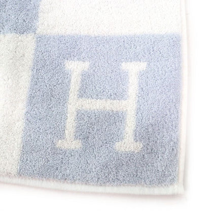 Hermes 102193m Avalon 100% Cotton Baby Bath Towel Baby Blanket Light Blue With