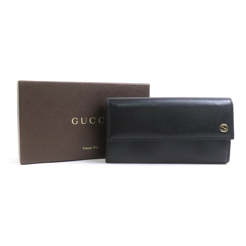 Gucci Long Wallet With Interlocking G 309702