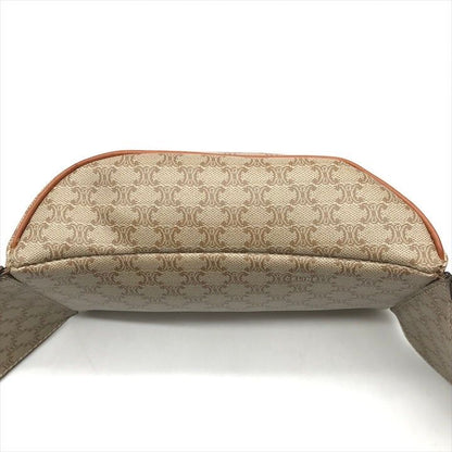 Celine Macadam Triomphe Waist Pouch Belt Bag Beige