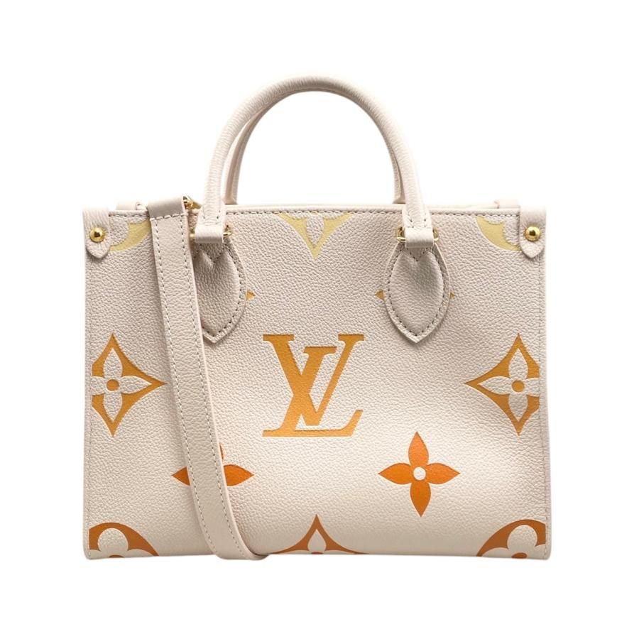 Louis Vuitton Handbag Shoulder Bag On The Go PM M46513 Monogram Empreinte Creme