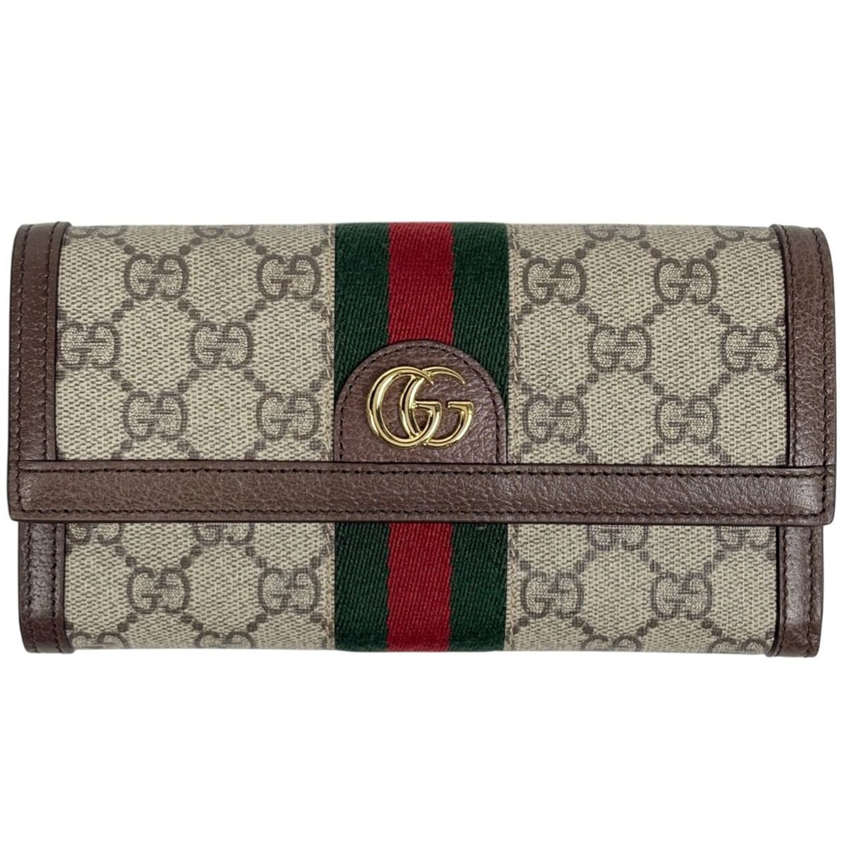Gucci GG Pattern Bifold Wallet Sherry