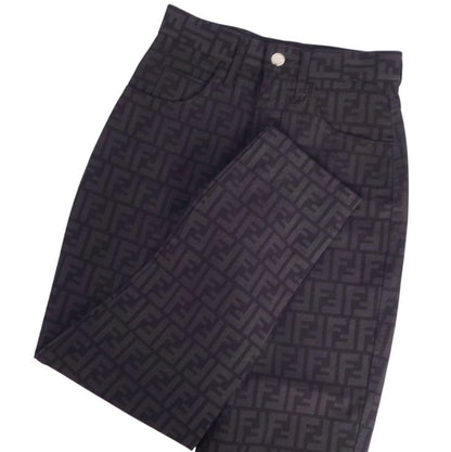 Vintage Fendi Pants Long Pants Zucca Print Na