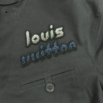 Louis Vuitton Cotton Harrington Jacket 1abxso 46 Black Beaded Outerwear
