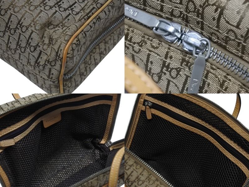 Dior Trotter Mini Andbag Canvas Leather Beige — view 7