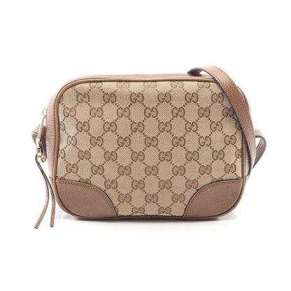 Gucci Shoulder Bag Bree GG Canvas Beige Brown